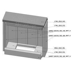 Šamotová komora komplet KV HEAT 2G 59.44.13